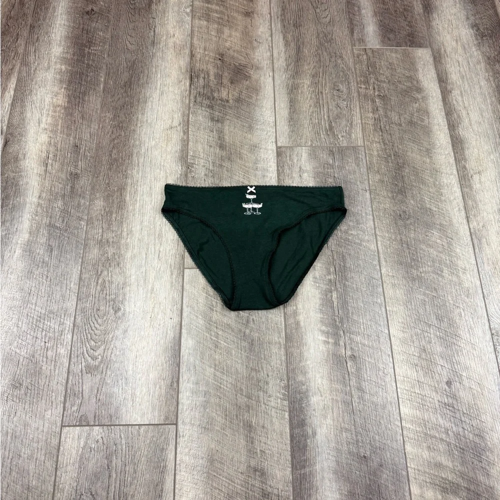 VS Dark Green Cocktail Bikini Underwear‎